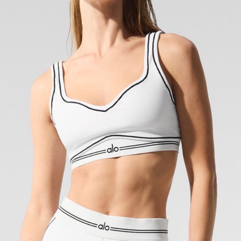 ALO Yoga White Sports Bra